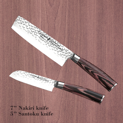 A Magical Ceramic Cooks Knife 5&quot; Santoku 7&quot; Nakriri Knife Smooth Surface