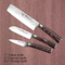 Cerasteel Knife 3 Set 3.5'' Paring , 5'' Santoku , 7'' Nakiri