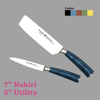 Cerasteel Knife Set(5''Utility 7&quot;Nakiri)