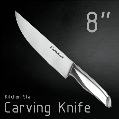 Anti Rust Cerasteel Knife 8 Inch Carving Knife With Hollow Handle