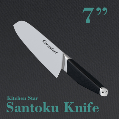 glassfiber handle Cerasteel Knife 7 Inch Santoku Knife