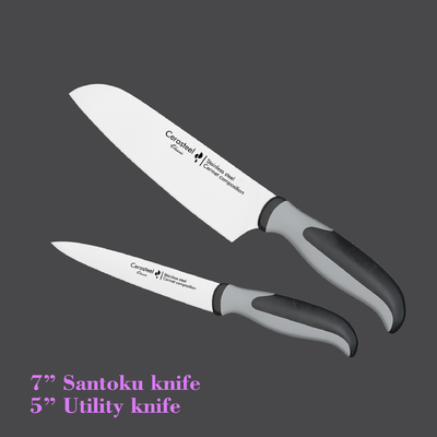 Utility Cerasteel Kitchen Knife 5" & 7"  Handle Long Lasting Sharpness