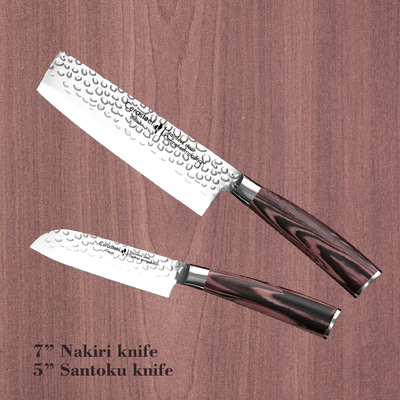 A Magical Ceramic Cooks Knife 5" Santoku 7" Nakriri Knife Smooth Surface