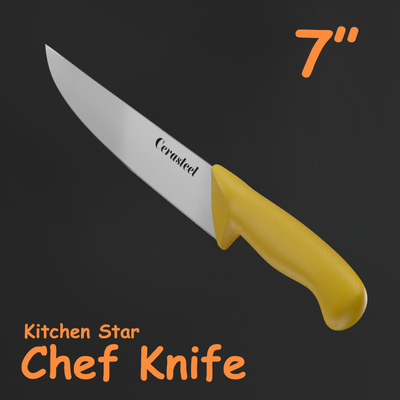 High Carbon Edge 7" Cerasteel (ceramic and steel together) Knife,Ultra Sharp